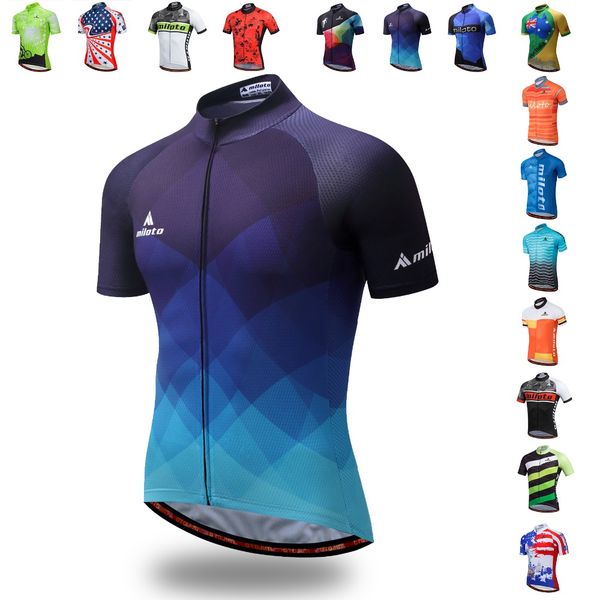

loss promotion miloto 2018 new team pro cycling jersey ropa ciclismo mtb bicycle cycling clothing bike jersey maillo, Black