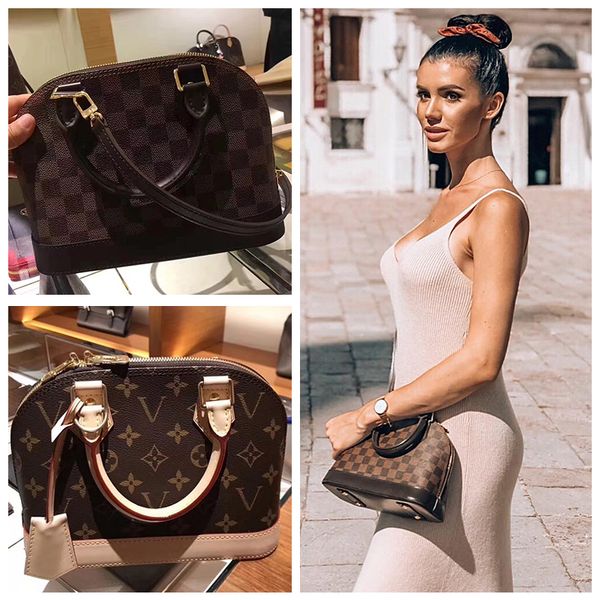 

De igner women handbag alma bb hell bag handle cute bag damier ebene cro body bag patent leather cro body bag