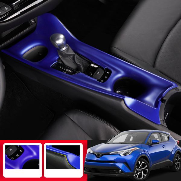 

car styling 2pcs abs plastic interior gear shift panel cover trim for toyota c-hr chr 2016 2017 2018 left hand drive