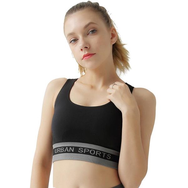 

bokamoda new no steel ring super-elastic women sport bra beauty back design shockproof gym vest breathable yoga bras top, White;black