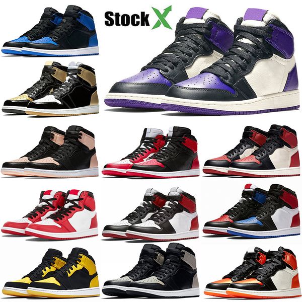 

1s mens дешевые top basketball качества обувь 1 оптовая горячие продаем суд фиолетовый royal blue gold top 3 athleic женщины тренеры кроссов, White;red