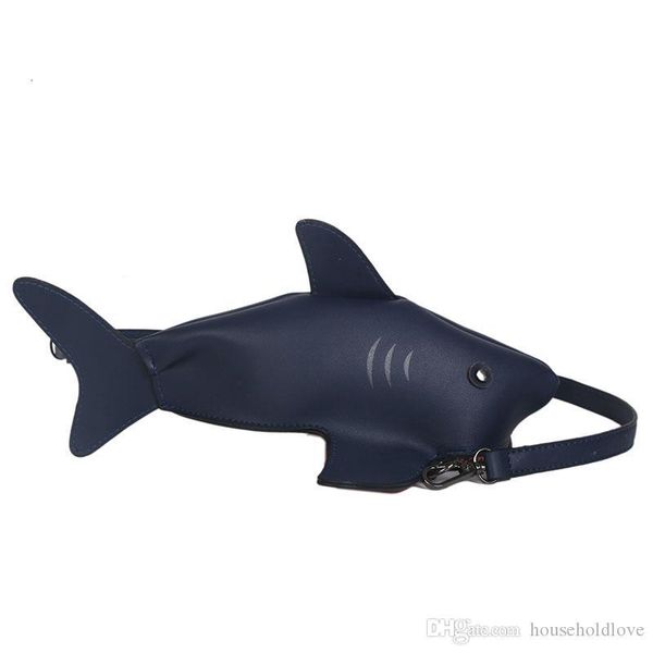 

designer bag diagonal students are funny personality fashion wild cute shark storage bag cosmetics storage mobile phone bag sundries bags