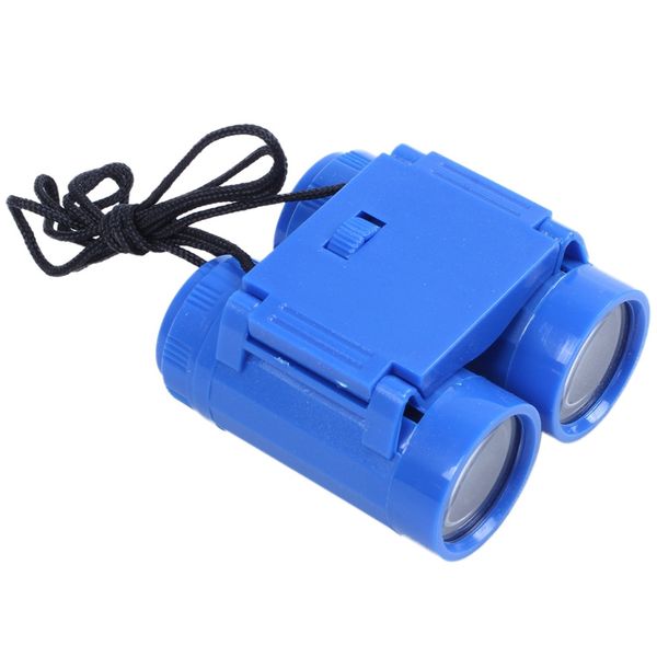 

child kids plastic 26mm x 2.5x foldable binoculars telescope toy blue