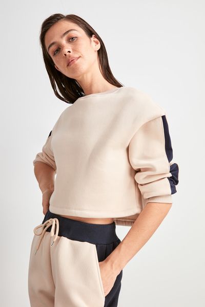 

trendyol knitted sweatshirt twoaw20sw0649, Black