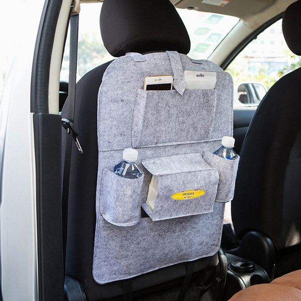 Auto Car Seat Back Multi Pocket Storage Bag Organizer Holder Accessorio Multi-Tasche Gancio da viaggio Sedile posteriore Feltro Borse organizer DBC BH2909