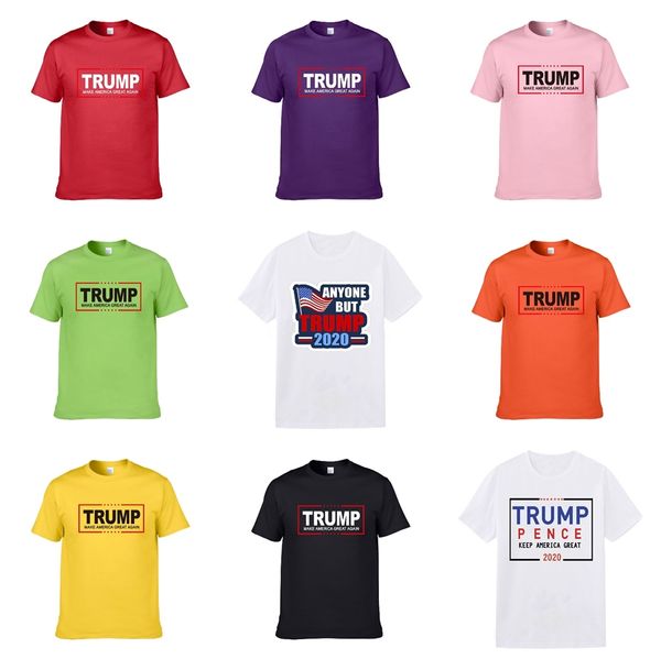 

spring and summer new 2020 tide brand mens designer trump t shirts street corner fashion printing hip hop men and women short slee #658, White;black
