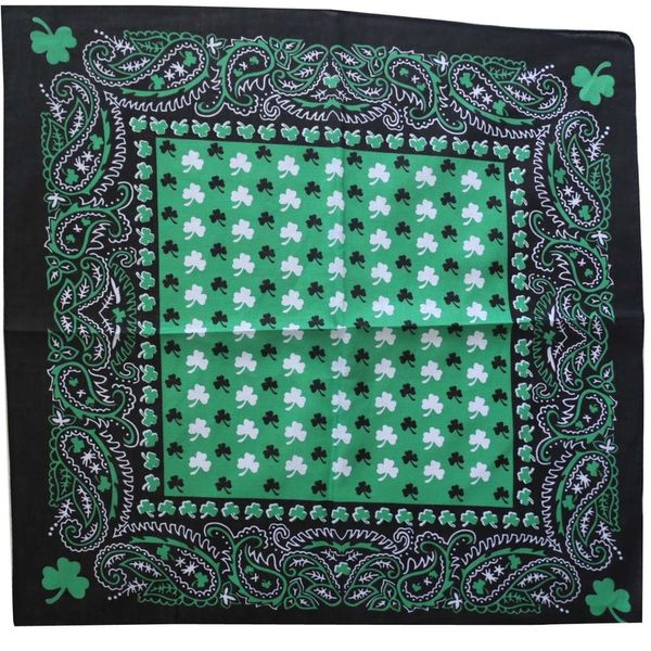 

55cm * 55cm european and american printed cotton handkerchief square scarf, White