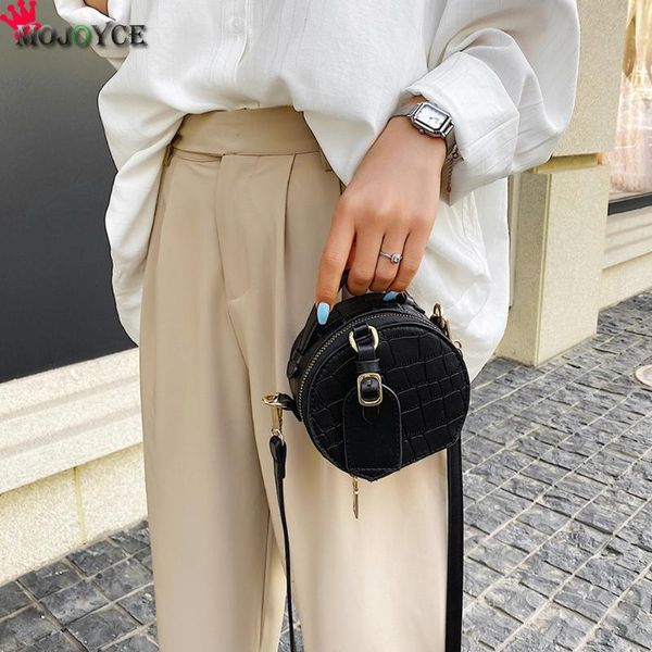

дамы малого круглого плеча сумка камень шаблон pu женщины crossbody totes сумка для наружной покупки путешествия украшения