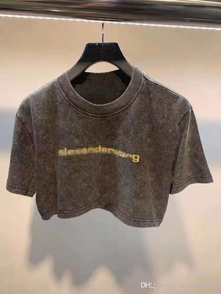 

2020 новый стиль короткие рукава футболки для женщин короткий топ футболка, White