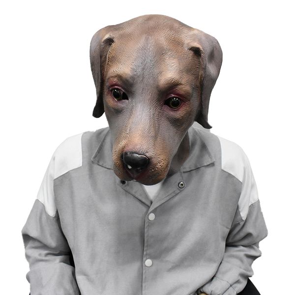 

labrador dog mask latex animal dog mask party costume fancy dress up props cosplay chocolate