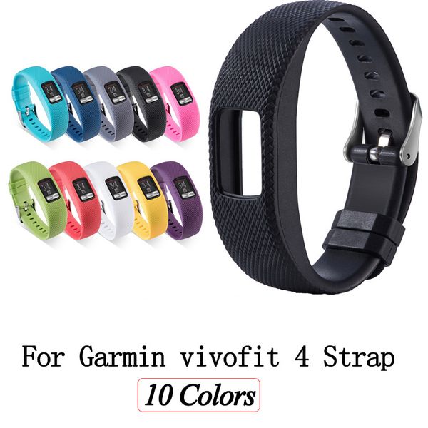 Sıcak Yeni 10 Renkler Kayış İçin Garmin Vivofit 4 Akıllı İzle Yedek Bileklik Yumuşak Silikon Spor Watchband İçin Garmin Smartwatch