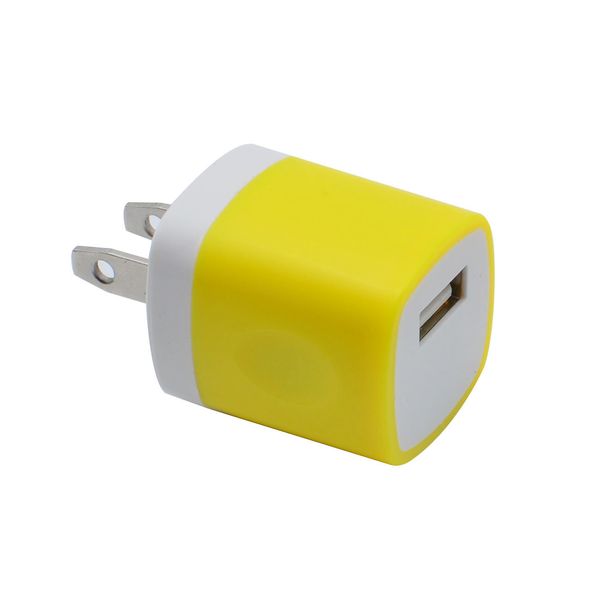 

5v/1a travel power adapter wall charger charging plug for iphone samsung huawei universal cute direct charger us plug eu plug mixed colors