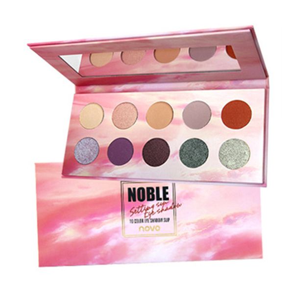 

2019 new natural eyes cosmetics pro palette 10 color eyeshadow makeup set diamond eye shadow long-lasting