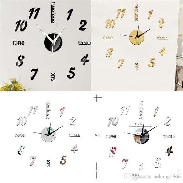 

акриловые часы зеркало часы настенные наклейки креатив гостиная способа украшения горячей продажи главная мебель украшение 8 5xy uu
