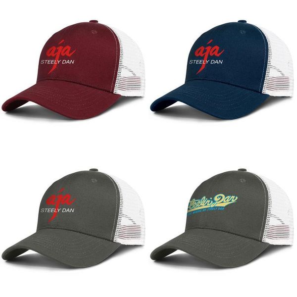

the misic of steely dan for men and women adjustable trucker meshcap cool vintage personalized stylish baseballhats aja becker two, Blue;gray