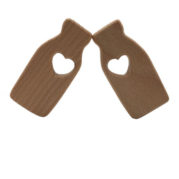 

детские интересные детские ручной натуральные деревянные бутылки прорезыватель прорезывания зубов подвеска игрушки для душа diy подарок детс