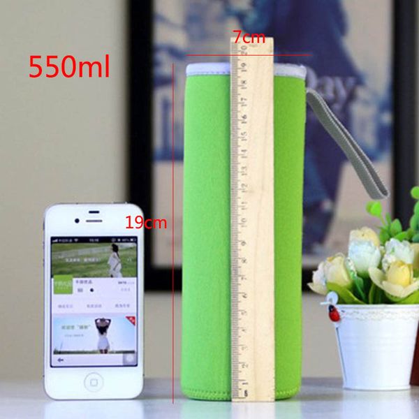 

water bottle cover bag portable 1 pc cup bags 360ml/550ml sport camping accessories durtable soft neoprene vacuum cup set