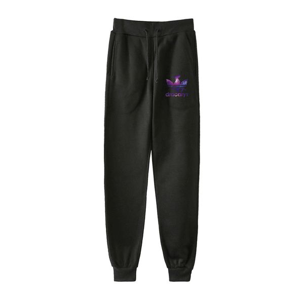 

dracarys fashion printed jogger pants women/men casual streetwear long pants kpop sweatpants 2019 new, Black