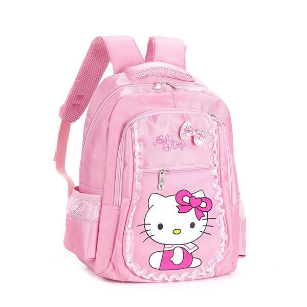 

kid plush backpack cartoon pink hello kitty backpacks cute hellokitty fashion girls women single shoulder