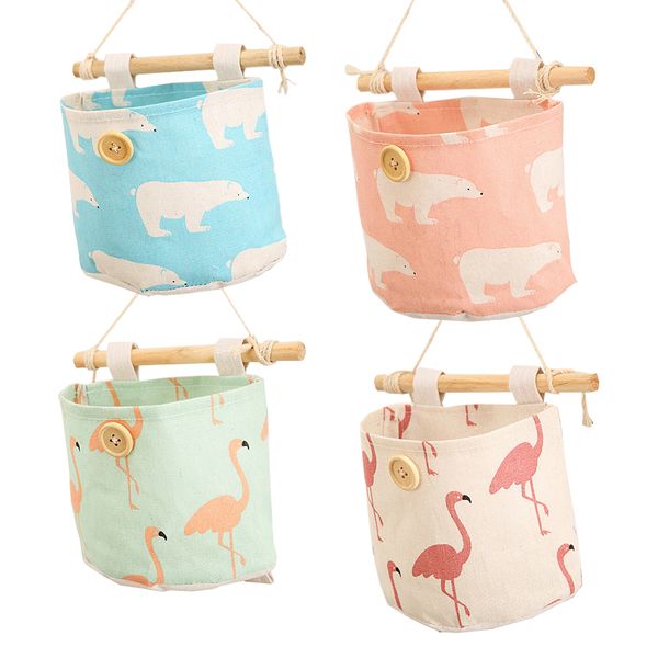 

дверь подвесной сумка гобелен сумки для хранения практичного cotton-над бельем для хранения использования