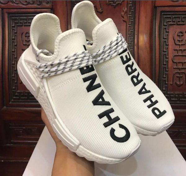 

2019 human race hu trail pharrell men designer yellow red white nerd black cream holi mens trainers women sports sneakers size 36-47 lll