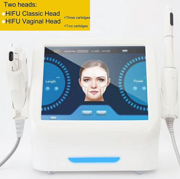 

medical grade high intensity focused ultrasound 2 heads hifu facial / body slimming and vaginal tightening beauty equipment ing
