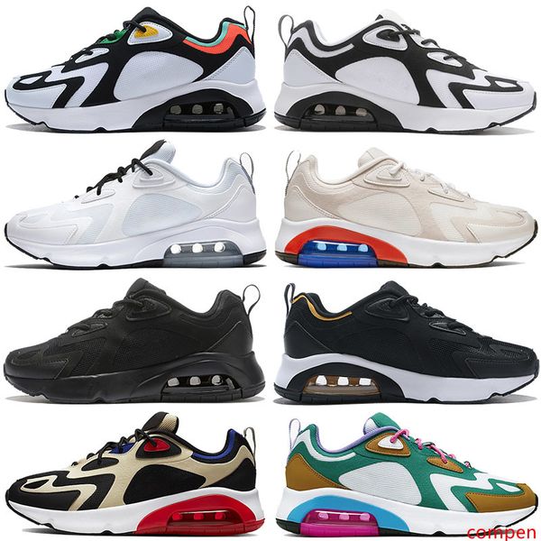 

2020 mens womens running shoes 200 triple black mystic green pink snerkers designer sneakers trainers us 5.5-11