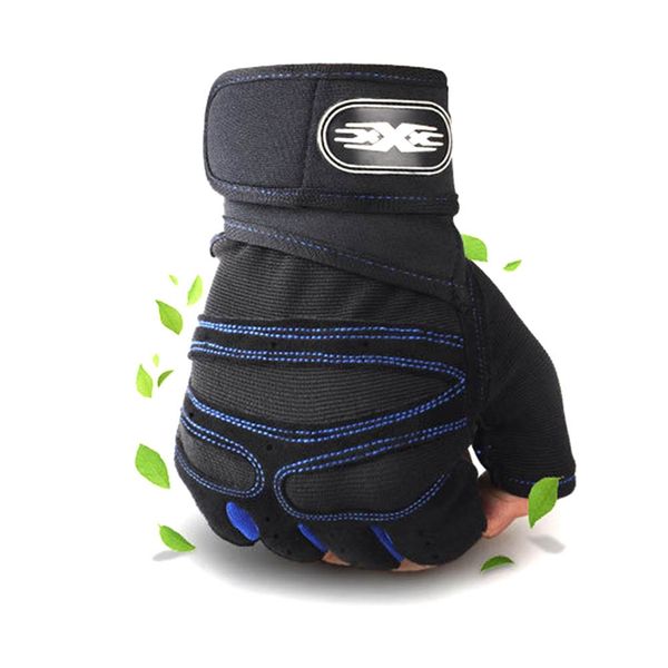 

m-xl gym gloves sports exercise weight lifting gloves body building training sport fitness, Black