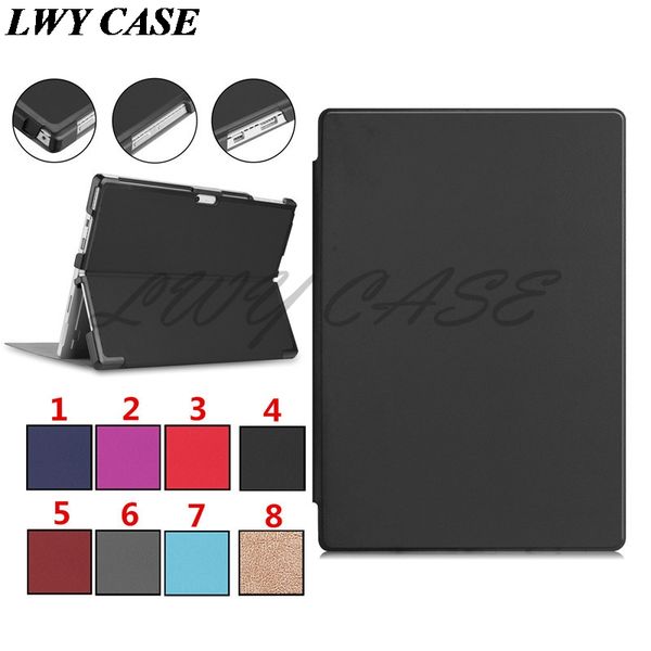 

For micro oft urface pro 4 5 6 cartoon tower ultra lim magnetic flip leather ca e tand tablet cover