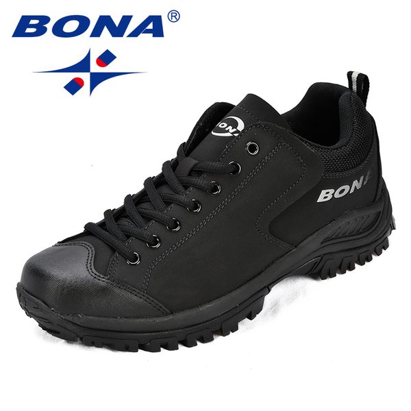 

bona new arrival classics style men hiking shoes action leather men athletic shoes outdoor jogging comfortable sneakers