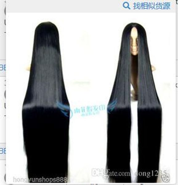 

cosplay wig 150cm long straight hair wig black wig costume stage television