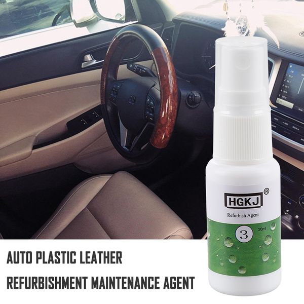 

автомобильный очиститель hgkj-3-20ml пластиковых деталей вулканизация агент авто полировка refurbisher агент кожа обслуживание очиститель tx
