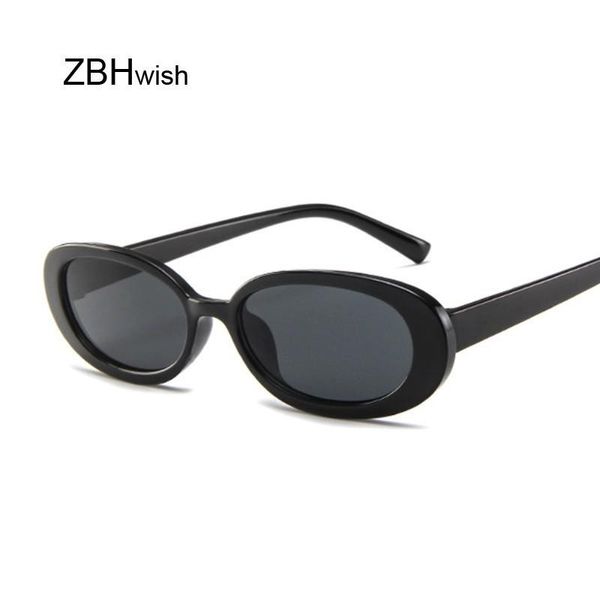 

style oval sunglasses women vintage retro round frame white mens sun glasses female black hip hop clear glasses uv400 ipgsw