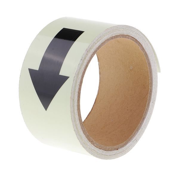

5 meter 5cm anti collide tape luminous tape warning tape glow arrow stickers