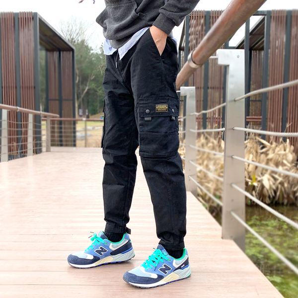 

2019 new pattern multi bag overalls easy bound feet magic subsidies pants will code k1908 1212 - p45 casual fashion, Black