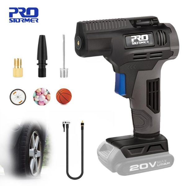 

20v air inflator car air compressor pump handled digital usb rechargable compressor portable pneumatic tools by prostormer