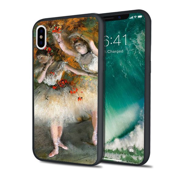 

funda luxury ballet dancers painting case for iphone 11 pro xs max xr 8 7 6s plus 5s se case soft silicone cover.