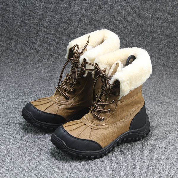 

clearance tmalls women winter outdoor hiking boots waterproof plush liner snow shoes female non-slip trekking boots for-30c