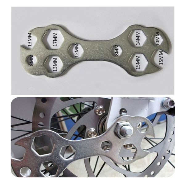 

1pc bicycle multifunctional wrench multitool portable wrench 8-15mm hex spanner bicycle repair hand tools dropship