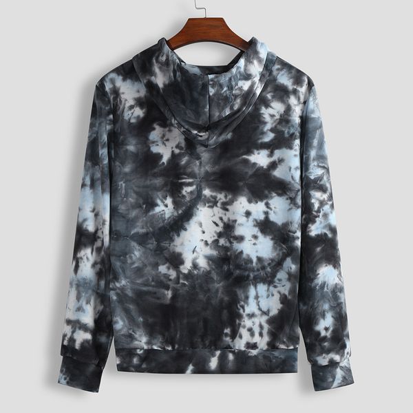 

fashionable mens hoodies personality capuche pour hommes autumn and winter tie-dye hoodie lover moletom feminino inverno 2019, Black