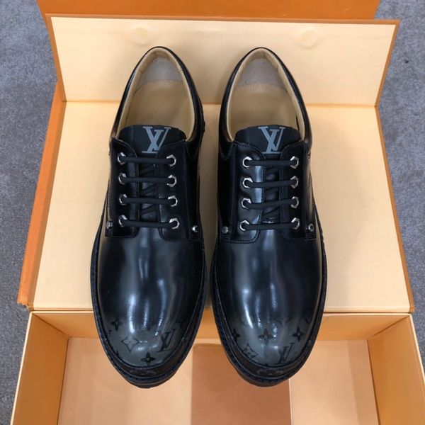 

luxury casual shoes men brand footwear non-slip thick sole fashion men's casual shoes male cowhide loafers large size 38-45 a11, Black