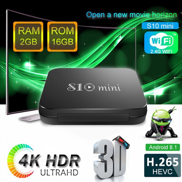 

2019 10 mini tv box 2gb 16gb quad core amlogic 905w android 8 1 tv box arabic iptv media player p mxq pro tx3 x96 mini