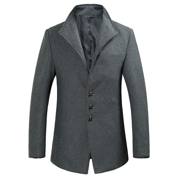 

blazer men 2018 autumn new style stand collar male blazer slim fit mens jacket plus size s-5xl wool, Black;brown