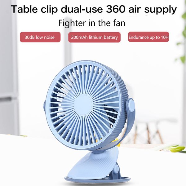 Hot Sale 2 In 1 Desk Fan Clip Fan Portable Usb Rechargeable Mini
