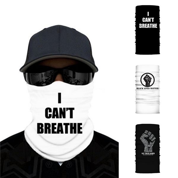 

i cant breathe shipping sport masks seamless magic neck gaiter face shield running cycling camping ski fishing bandana headband scar #qa973, Blue;black