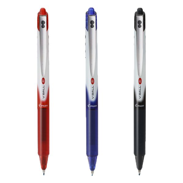 

pilot ball pen gel pen black 0.5mm nib v ball signing push-type written smooth stable blrt-vb5 black blue red color