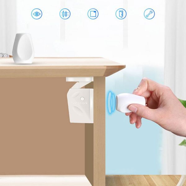 

innovative child protection magnetic lock baby door drawer invisible multi-function safety lock