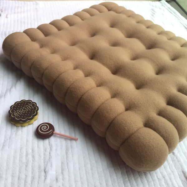 

44*38*6cm handmade classical biscuit cushion pillow chair car seat cushion decorative cookie back pad sofa home textile