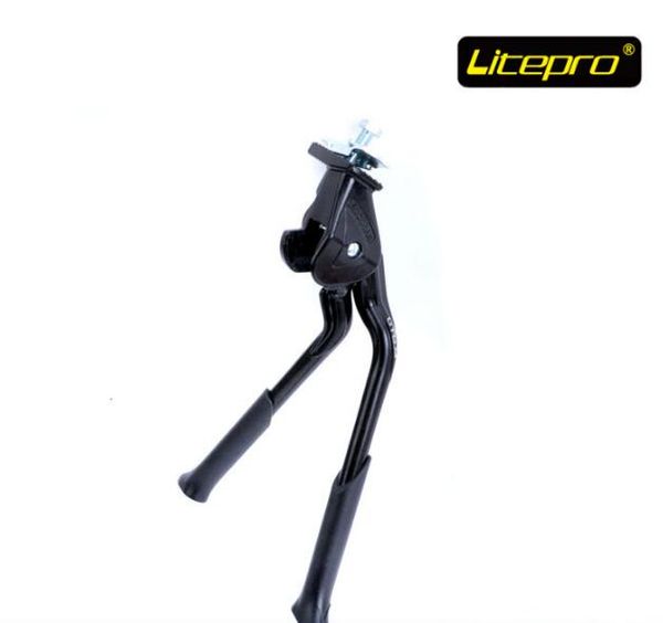 

litepro folding bike double stand mtb road bicycle racks mount kickstand adjustment foot stays