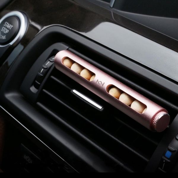 

car fragrance clip pea clip wood wood bead air vent freshener auto interior outlet decoration accessory solid diffuser gift